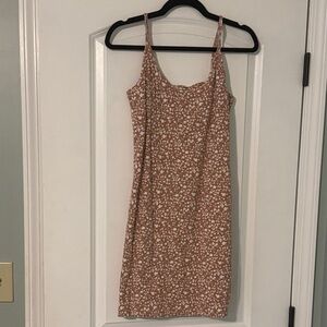 Old Navy Floral Tan Mini Dress